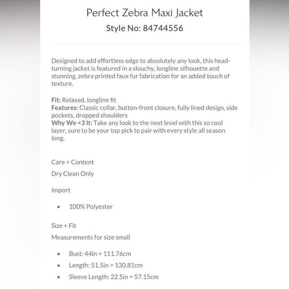 Free People Zebra Print Long Coat - Picture 8 of 9